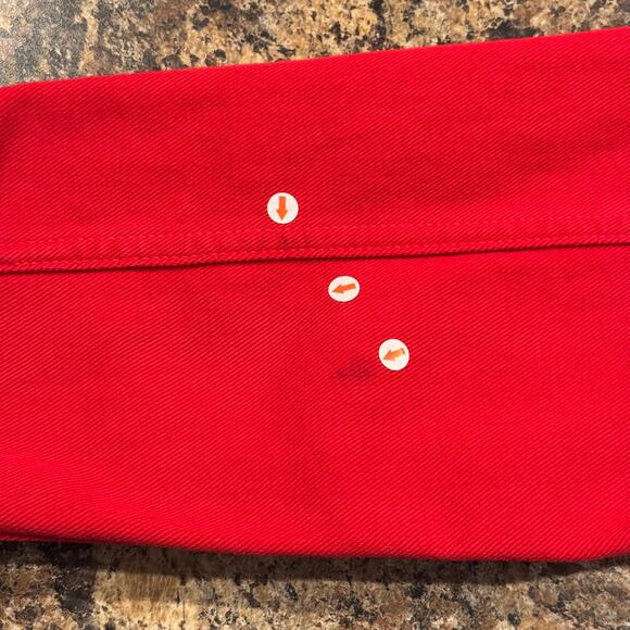 Guess Vintage Denim Jacket Trucker Y2K Coquette Cherry Americana Retro Medium - Picture 8 of 9